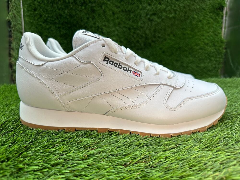 Reebok Classic 49797 Athletic Sneaker Shoes Mens 11 White Leather Running Sports